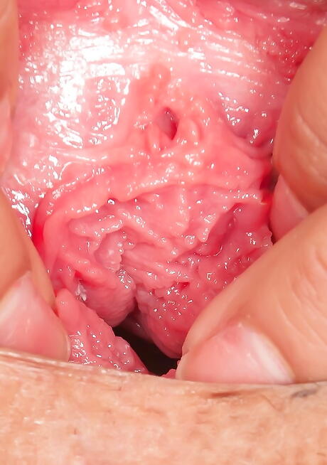 Slim latina teen Megan Salinas in undies reveals big knockers and spreads her legs 